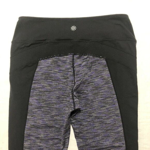 Athleta Tangram Capri Legging Wee Purple Black - Picture 4 of 7